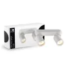 D'Lite Soffitto Faretti Clio Bianca Inclinabile| Adatto per 2x GU10