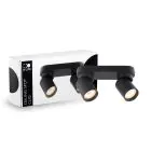 D'Lite Soffitto Faretti Clio Nero Inclinabile| Adatto per 2x GU10