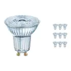 Confezione Multipack 10x Ledvance Performance Faretti LED Riflettore GU10 PAR16 3.4W 230lm 36D - 927 Bianco Molto Caldo | Miglior resa cromatica - Dimmerabile - Sostitua 35W