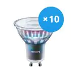 Confezione Multipack 10x Philips MASTER LED Spot ExpertColor GU10 PAR16 3.9W 280lm 36D - 930 Luce Calda | Miglior resa cromatica - Dimmerabile - Sostitutiva 35W