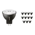 Confezione Multipack 12x Philips Master LED Faretti GU4 MR11 3.5W 200lm 24D - 827 | Sostitutiva 20W