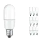 Confezione Multipack 10x Ledvance Classic LED E27 Lineare Ghiaccio 9W 1050lm - 840 Bianco Freddo | Sostitua 75W