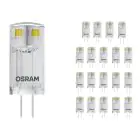 Confezione Multipack 20x Ledvance Performance LED Capsule G4 Chiara 0.9W 100lm - 827 Bianco Molto Caldo | Sostitua 10W