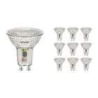Confezione Multipack 10x Noxion Faretti LED GU10 PAR16 4.8W 450lm 36D - 827 Bianco Molto Caldo | Sostitutiva 65W