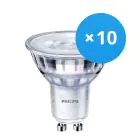Confezione Multipack 10x Philips Corepro LED Faretti GU10 PAR16 4W 345lm 36D - 830 Luce Calda | Dimmerabile - Sostitua 50W