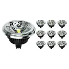 Confezione Multipack 10x Noxion Lucent Faretti LED GU10 AR111 15W 850lm 40D - 930 Luce Calda -  | Miglior Resa Cromatica - Dimmerabile -  Sostitutiva 75W