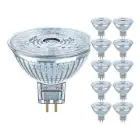 Confezione Multipack 10x Ledvance Performance Faretti LED Riflettore GU5.3 MR16 5W 345lm 36D - 927 Bianco Molto Caldo | Miglior resa cromatica - Dimmerabile - Sostitua 35W
