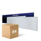 Confezione Multipack 5x Noxion Pannello A LED Ecowhite V4.0 28W 3360lm - 830-840-865 CCT | 120x30cm - UGR 