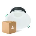Confezione Multipack 4x Philips Downlight LED Coreline DN142B Aluminium Bianca 19.2W 2300lm 60D - 830 Luce Calda | Ritaglio 200mm - IP20 - Bianca Riflettore