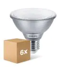 Confezione Multipack 6x Philips Master Value LED Bulbo Riflettore E27 PAR30S 9.5W 760lm 25D - 930 Luce Calda -  | Miglior Resa Cromatica - Dimmerabile - Sostitutiva 75W