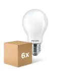 Confezione Multipack 6x Philips Corepro LED Bulbo E27 Pera Ghiaccio 8.5W 1055lm - 830 Luce Calda | Sostitutiva 75W