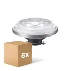 Confezione Multipack 6x Philips MASTER LED Faretti G53 AR111 10.8W 620lm 9D - 930 Luce Calda | Miglior resa cromatica - Dimmerabile - Sostitutiva 50W