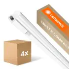 Confezione Multipack 4x Ledvance Reglette LED Linear Compatto Interruttore 14W 1500lm - 840 Bianco Freddo | 120cm