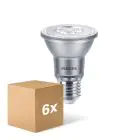 Confezione Multipack 6x Philips Master Value LED Bulbo Riflettore E27 PAR20 6W 515lm 25D - 930 Luce Calda | Miglior resa cromatica - Dimmerabile - Sostitutiva 50W