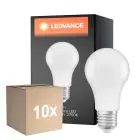 Confezione Multipack 10x Ledvance Classic LED E27 Pera Ghiaccio 8.5W 806lm - 827 Bianco Molto Caldo | Sostitua 60W