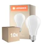 Confezione Multipack 10x Ledvance Classic LED E27 Pera Filamento Ghiaccio 17W 2452lm - 827 Bianco Molto Caldo | Sostitua 150W
