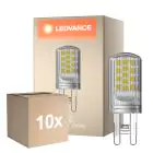 Confezione Multipack 10x Ledvance Performance LED Capsule Chiara G9 4W 470lm - 827 Bianco Molto Caldo | Dimmerabile - Sostitutiva 40W