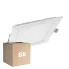 Confezione Multipack 6x Ledvance Downlight LED Slim Piazza SQ210 18W 1530lm 120D - 830 Luce Calda 