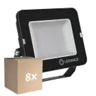 Confezione Multipack 8x Ledvance Proiettore LED Compatto Nero 50W 5000lm 100D - 840 Bianco Freddo | IP65 - Simmetrico 