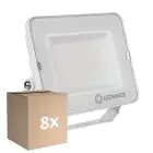 Confezione Multipack 8x Ledvance Proiettore LED Compatto Bianca 50W 5000lm 100D - 865 Luce del Giorno | IP65 - Simmetrico 