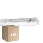 Confezione Multipack 6x Ledvance LED Stagna Alloggio MT Gen 3 IP65 | Adatto per 2x60cm Tubo LED