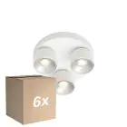 Confezione Multipack 6x Nordlux Pitcher Faretti Metallo Bianca | Adatto per 3x GU10
