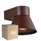 Confezione Multipack 6x Nordlux Kyklop Cone Luce Da Parete Aluminium Arrugginito | Adatto per GU10