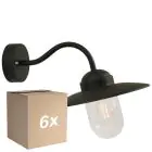 Confezione Multipack 6x Nordlux Luxe Luce Da Parete Metallo Nero | Adatto per E27