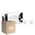 Confezione Multipack 6x D'Lite Luce da soffitto Beitem Ghiaccio Bianca FSC Legna | Adatto Per 4x GU10