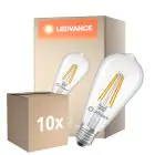 Confezione Multipack 10x Ledvance Classic LED Edison E27 Pera Filamento Chiara 3.8W 806lm - 827 Bianco Molto Caldo | Sostitutiva 60W