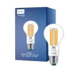 Philips MASTER LED Bulbo Ultra Efficient E27 Pera Chiara 4W 840lm - 827 Bianco Molto Caldo | Dimmerabile - Sostitutiva 60W