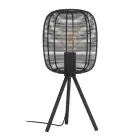 Eglo Lampada Da Tavolo Rinroe Acciaio Nero | Adatto per 1x E27