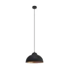 Eglo Luce Pendente Truro 2 Acciaio Nero Rame | IP20 - Adatto per 1x E27 