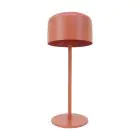 Eglo Lampada Da Tavolo Roccanova Solar Acciaio Arancione 2W 270lm - 830 Luce Calda -  | IP44 - Dimmerabile al tocco - USB-C