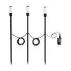 Confezione Multipack 3x Eglo Punta Luce Zancaro 1 Aluminium Nero 1W 130lm - 830 Luce Calda -  | IP44